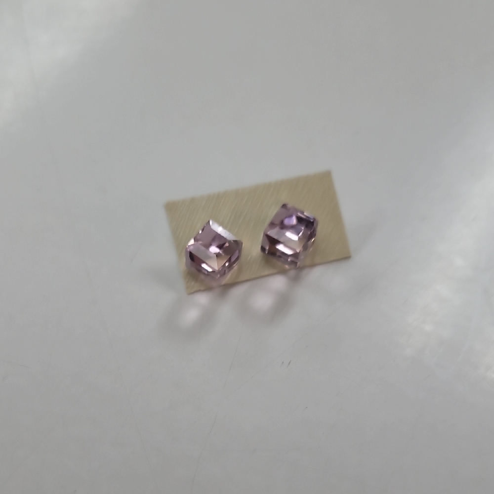 Elegant Pink Stud Earrings